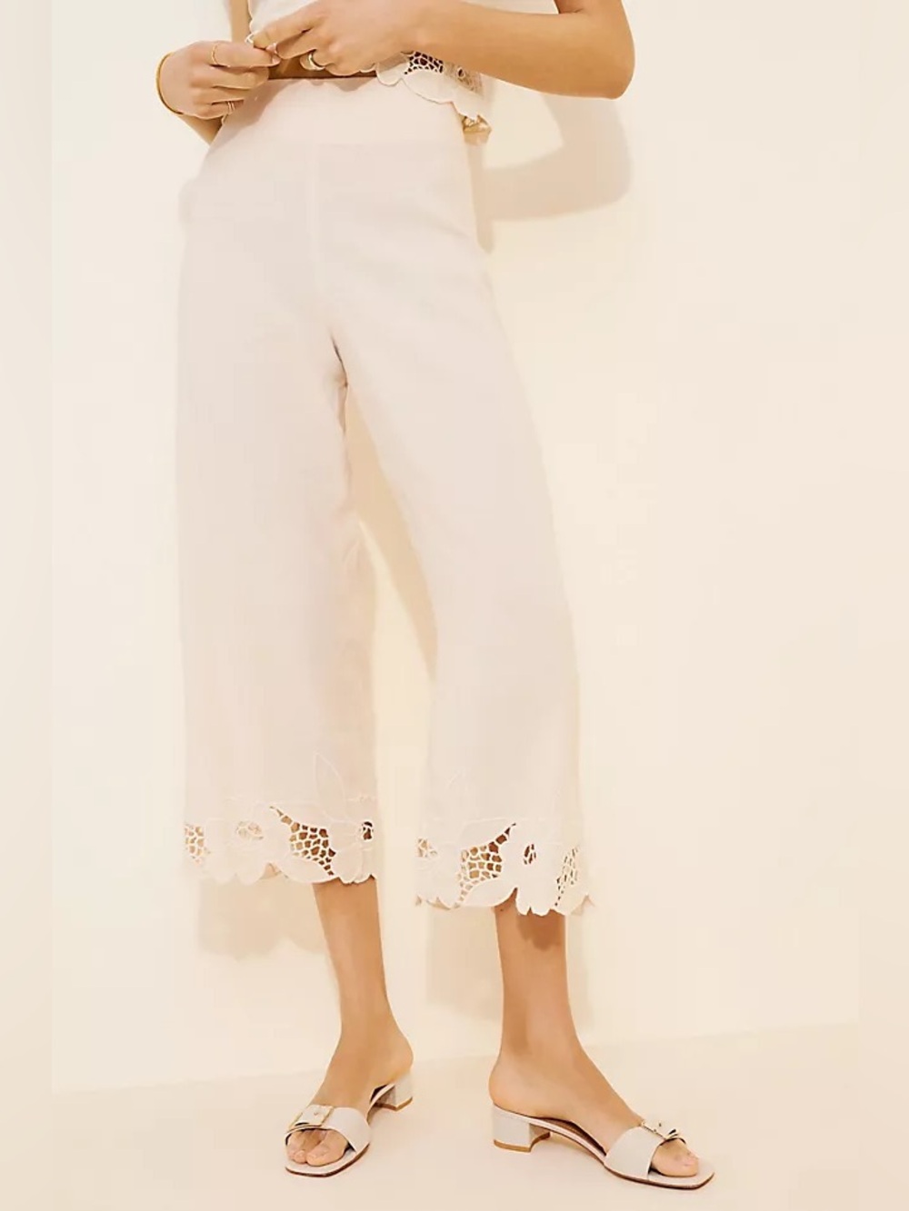 Rixo Iveta Linen Blend Trouser UK8/US4